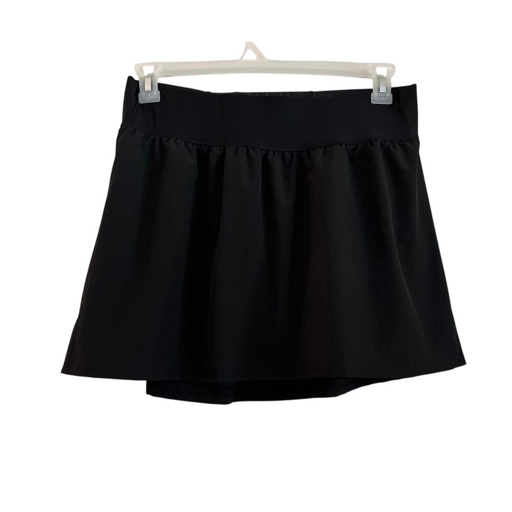 Crane Black Tennis Skort Womens Size L Shorts Pocket Walking Casual Outdoor